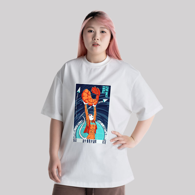 In Shrimp We Trust Unisex Oversized T-shirt