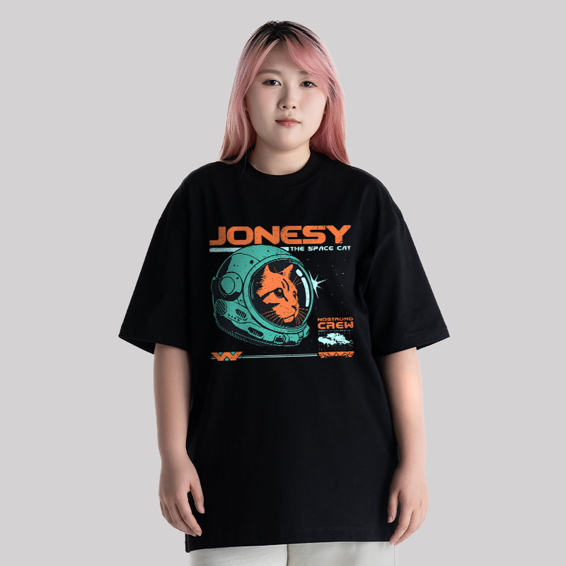 Jonesy The Space Cat Unisex Oversized T-shirt