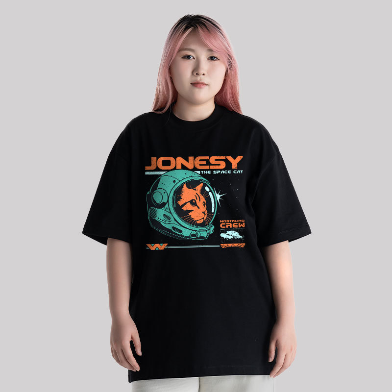 Jonesy The Space Cat Unisex Oversized T-shirt