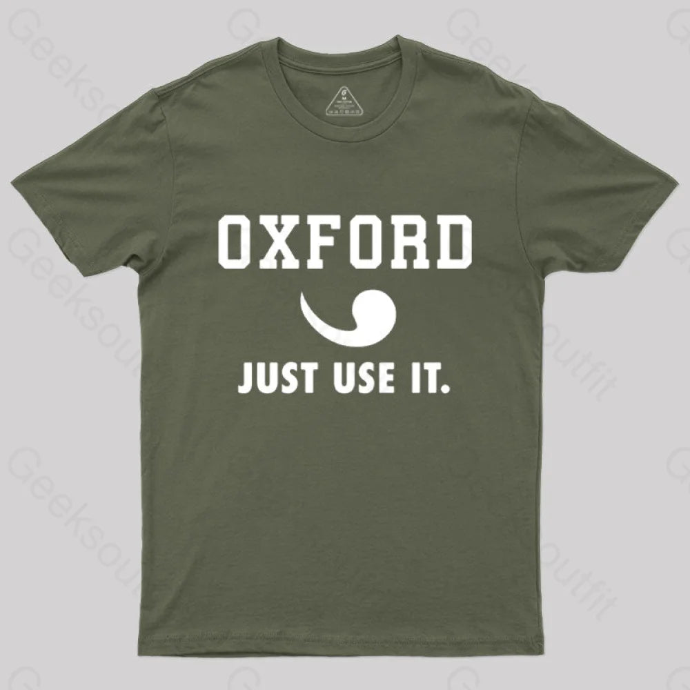 Oxford Comma Sportswear Ii T-Shirt Army Green / S