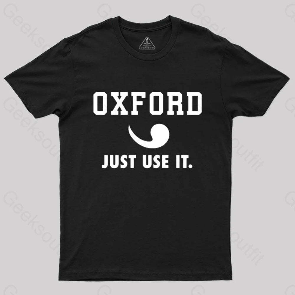Oxford Comma Sportswear Ii T-Shirt Black / S
