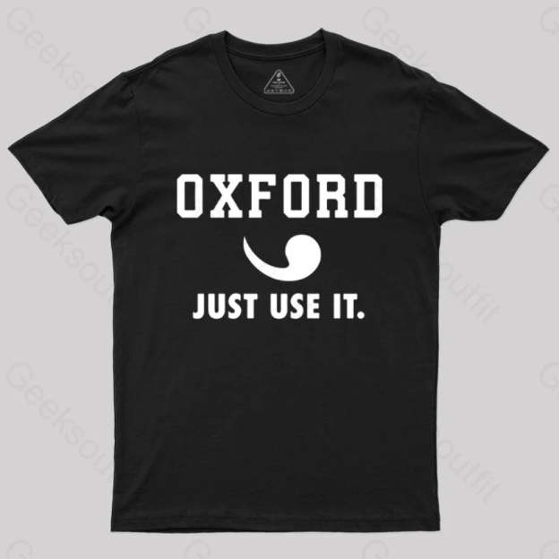 Oxford Comma Sportswear Ii T-Shirt Black / S