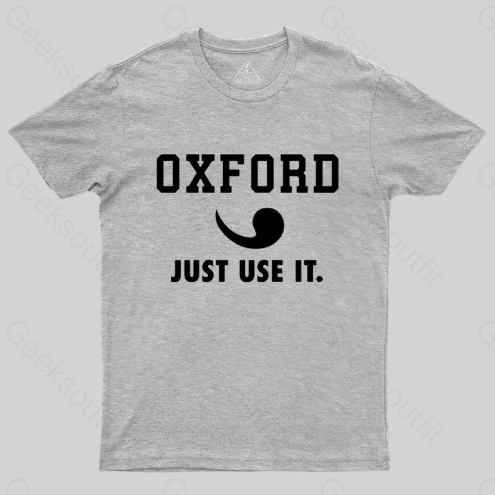Oxford Comma Sportswear Ii T-Shirt Grey / S