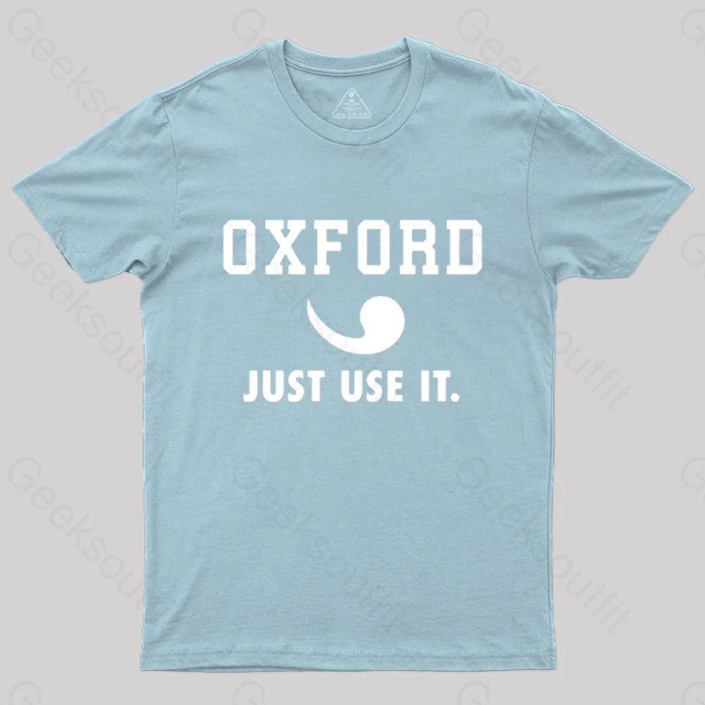 Oxford Comma Sportswear Ii T-Shirt Light Blue / S
