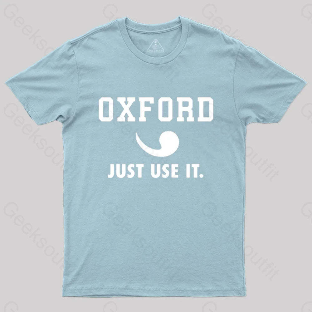 Oxford Comma Sportswear Ii T-Shirt Light Blue / S