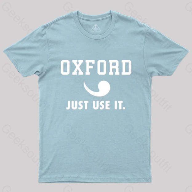 Oxford Comma Sportswear Ii T-Shirt Light Blue / S