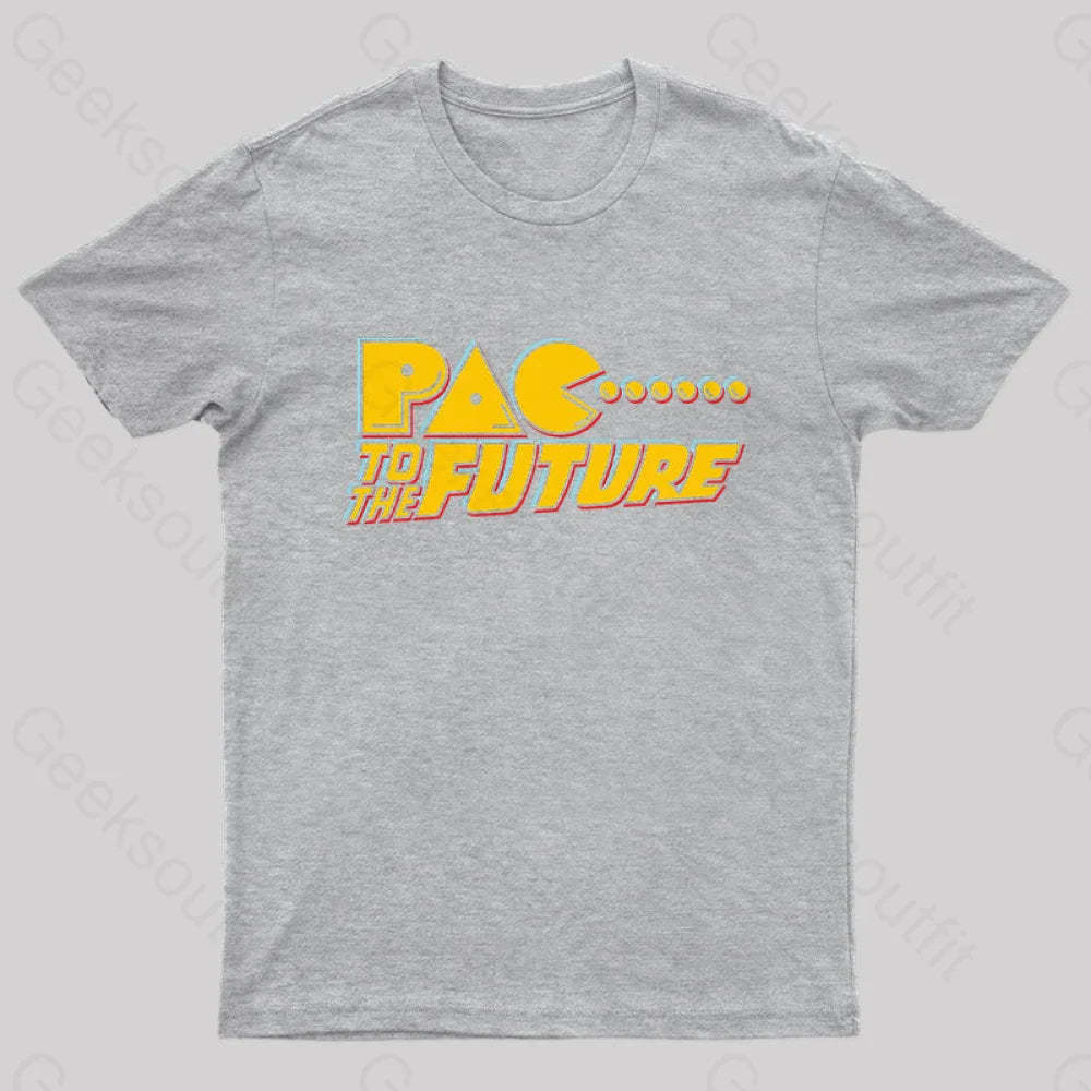 Pac To The Future Geek T-Shirt Grey / S