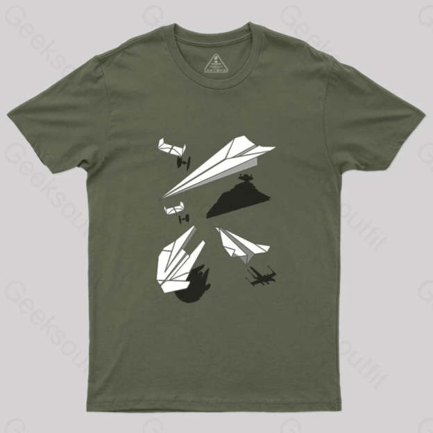 Paper Wars T-Shirt Army Green / S