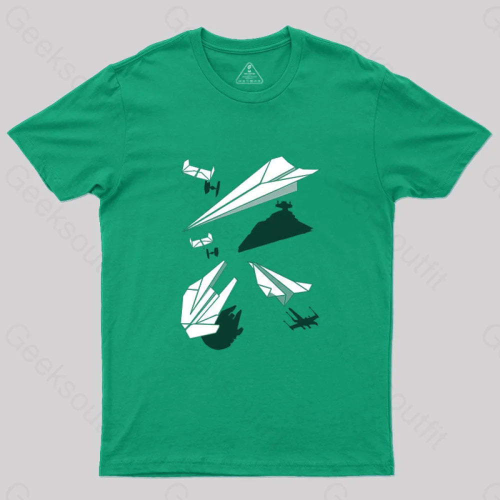 Paper Wars T-Shirt Green / S
