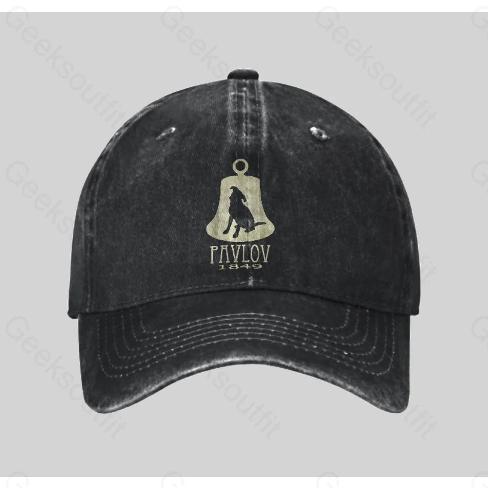 Pavlov¡¯s Dog Washed Vintage Baseball Cap Black