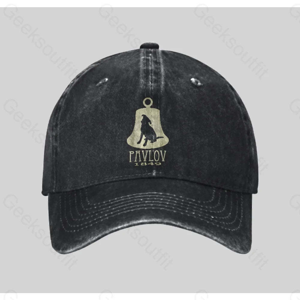 Pavlov¡¯s Dog Washed Vintage Baseball Cap Black