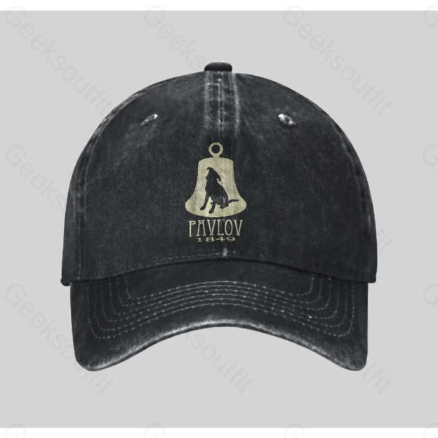 Pavlov¡¯s Dog Washed Vintage Baseball Cap Black