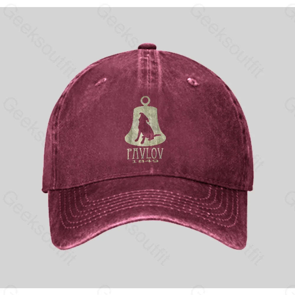 Pavlov¡¯s Dog Washed Vintage Baseball Cap Red