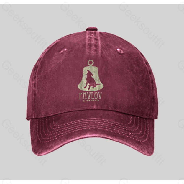 Pavlov¡¯s Dog Washed Vintage Baseball Cap Red