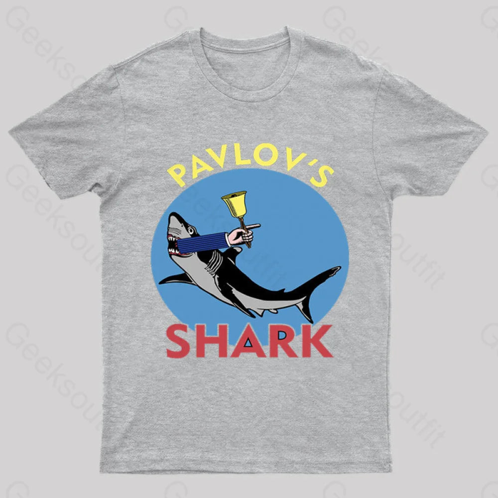 Pavlov’s Shark Nerd T-Shirt Grey / S