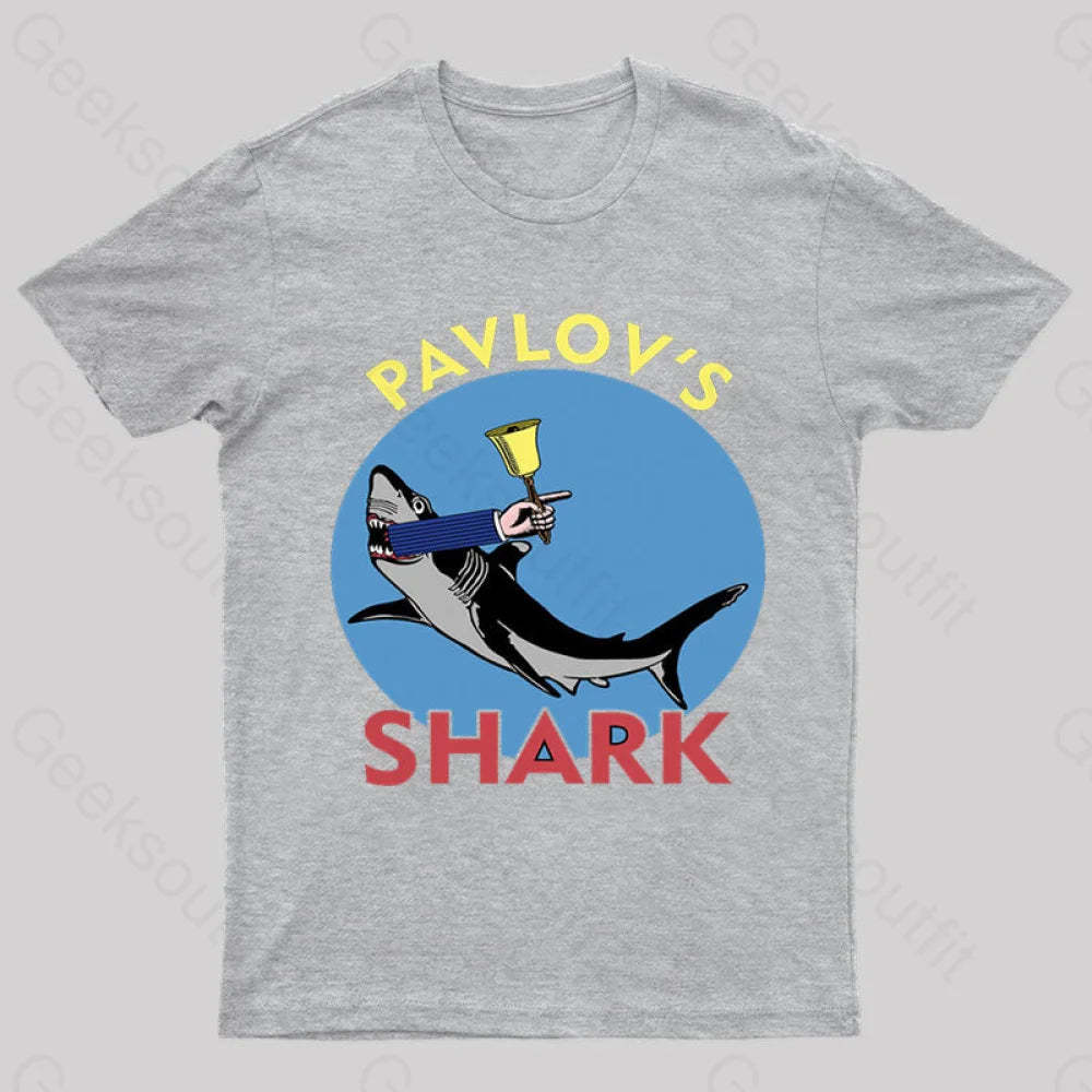 Pavlov’s Shark Nerd T-Shirt Grey / S