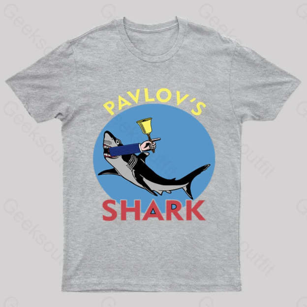 Pavlov’s Shark Nerd T-Shirt Grey / S