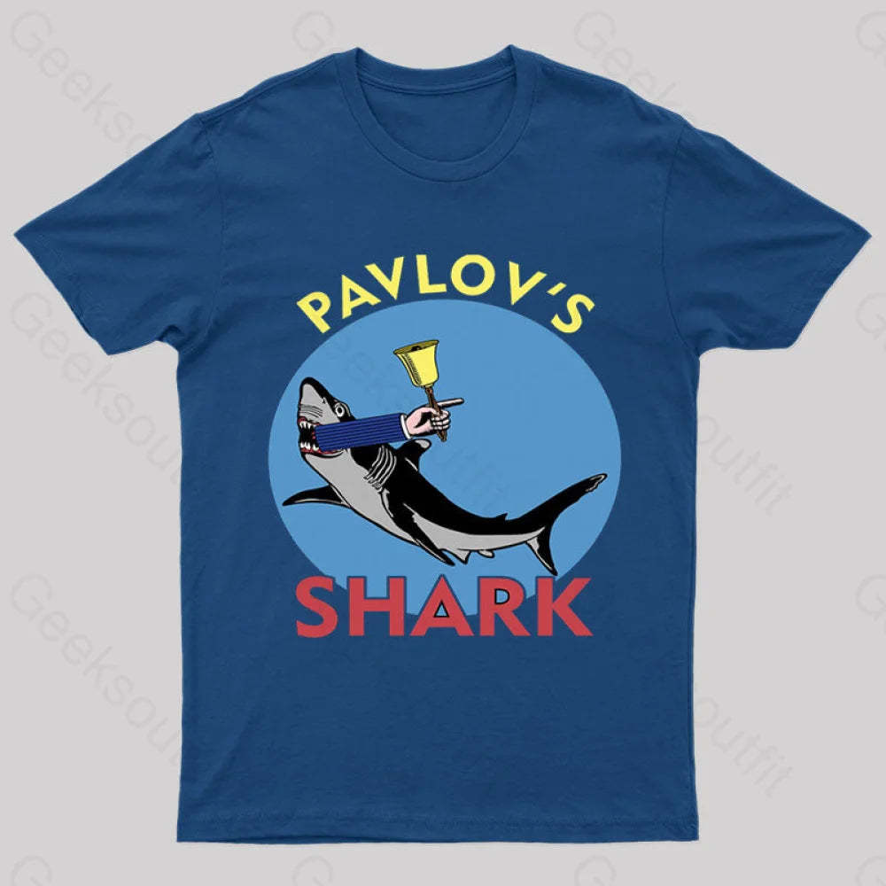 Pavlov’s Shark Nerd T-Shirt Navy / S