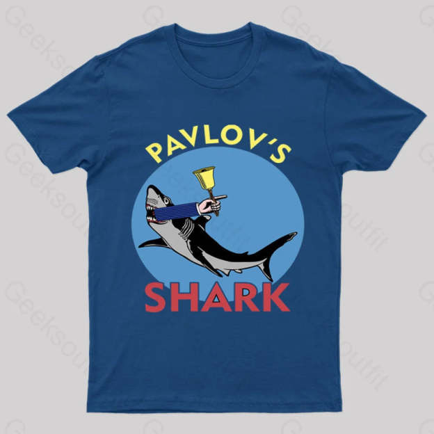 Pavlov’s Shark Nerd T-Shirt Navy / S