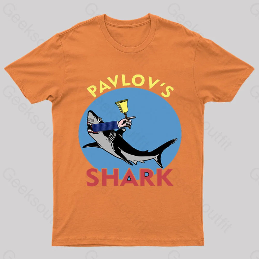 Pavlov’s Shark Nerd T-Shirt Orange / S