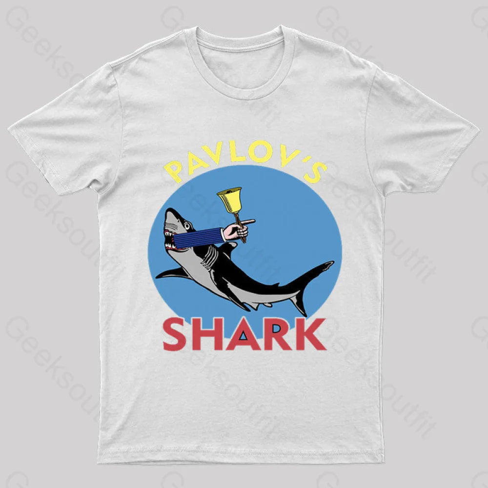 Pavlov’s Shark Nerd T-Shirt White / S