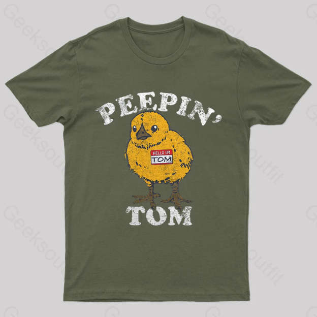 Peepin Tom Nerd T-Shirt Army Green / S
