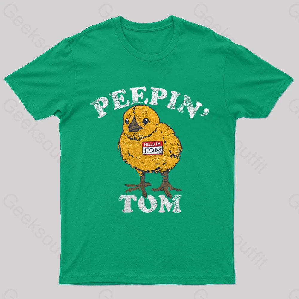 Peepin Tom Nerd T-Shirt Green / S