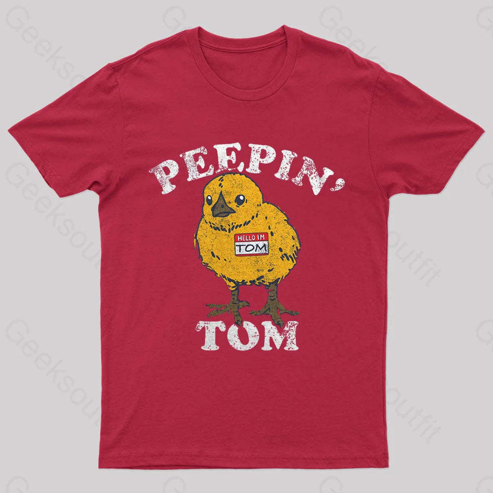 Peepin Tom Nerd T-Shirt Red / S