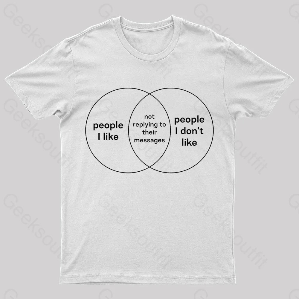 People I Like & Don’t Nerd T-Shirt White / S