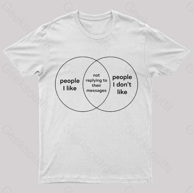 People I Like & Don’t Nerd T-Shirt White / S