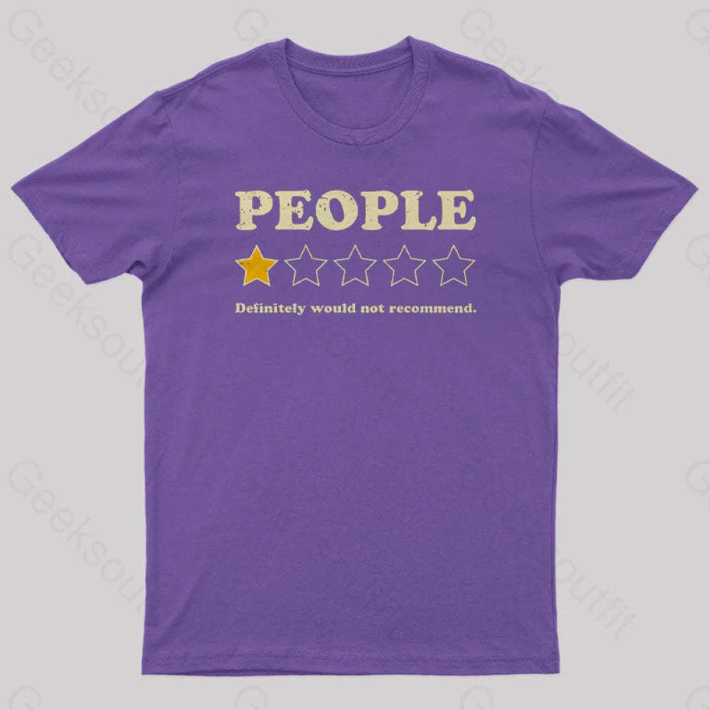 People Rating Nerd T-Shirt Purple / S