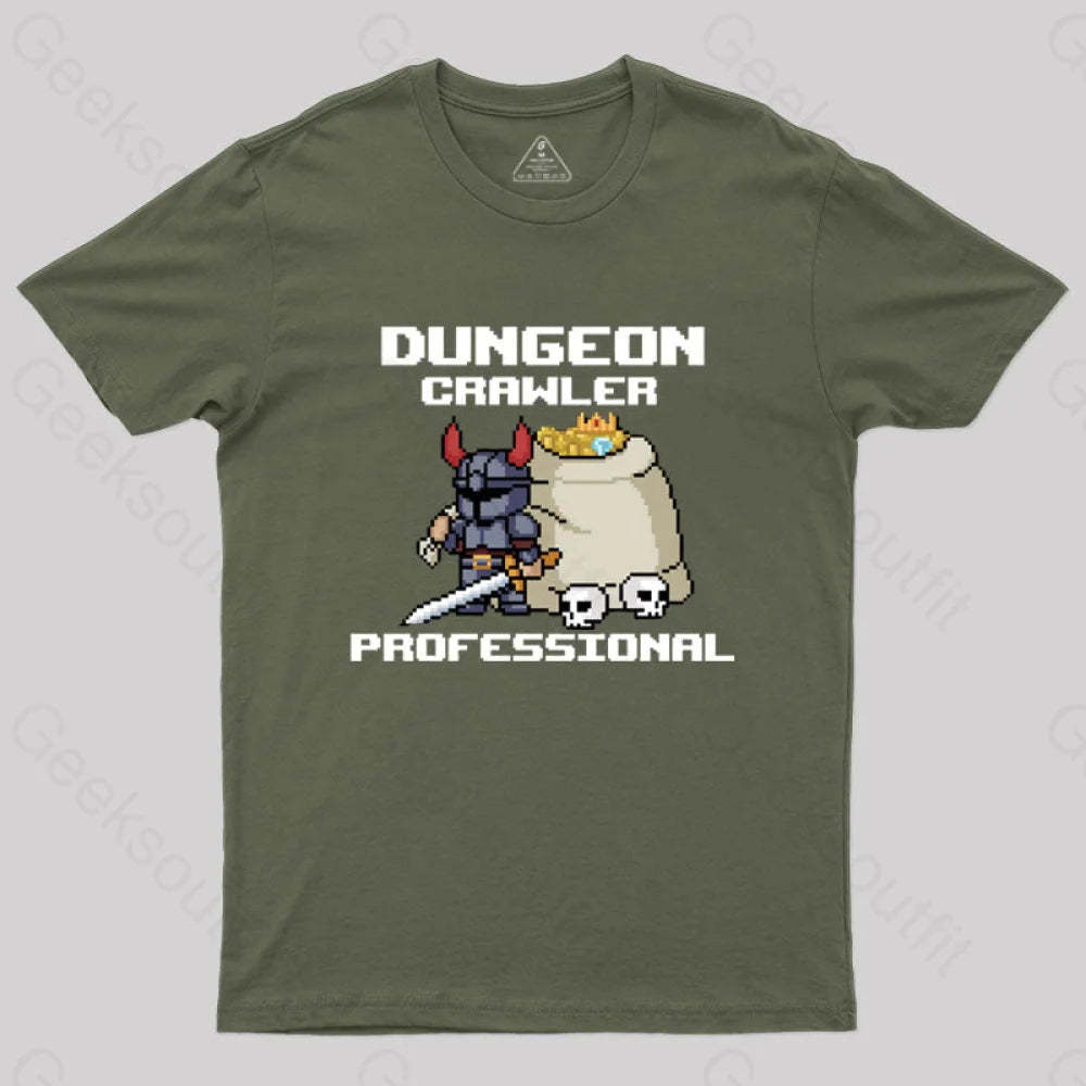 Perfect Dungeon Delver T-Shirt Army Green / S