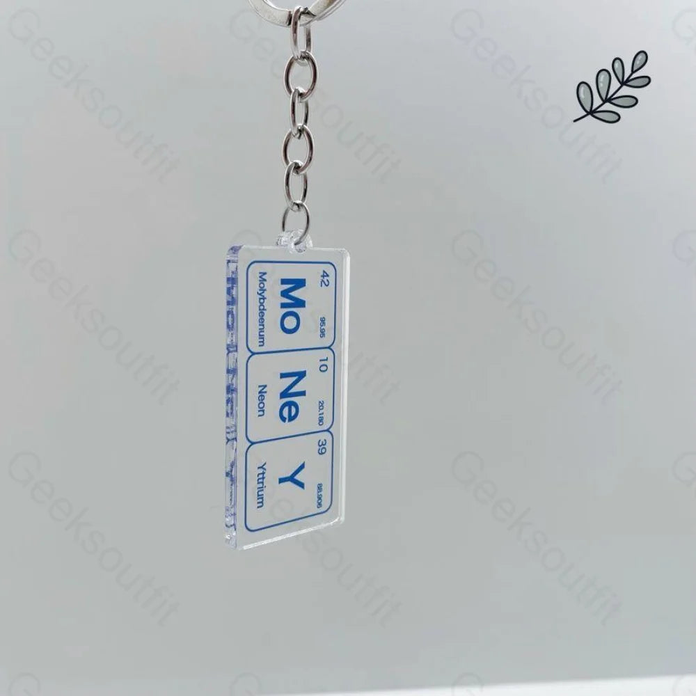 Periodic Table Of The Chemical Elements Keychain Money