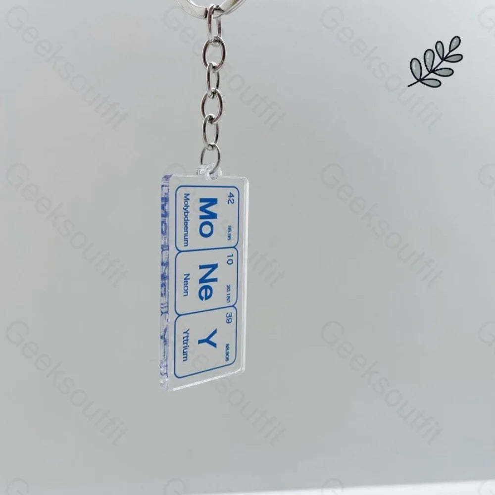 Periodic Table Of The Chemical Elements Keychain Money