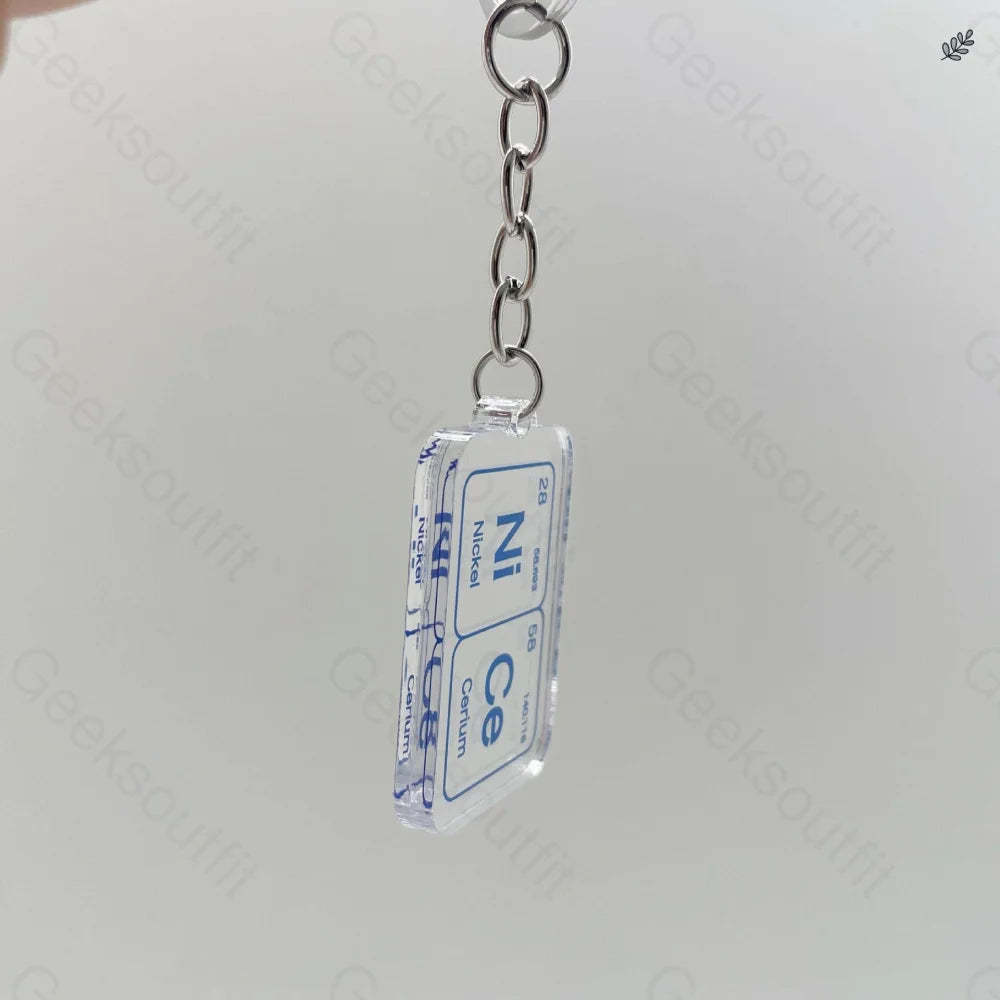 Periodic Table Of The Chemical Elements Keychain Nice