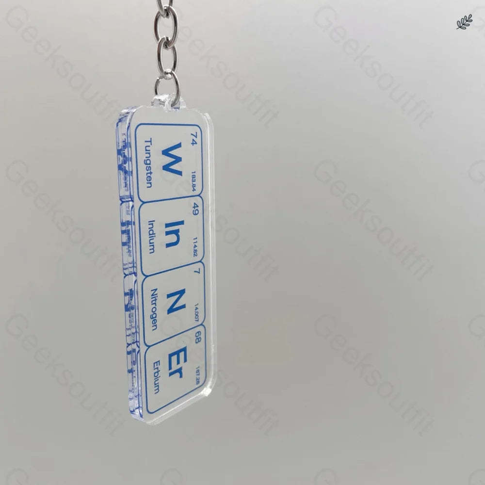 Periodic Table Of The Chemical Elements Keychain Winner