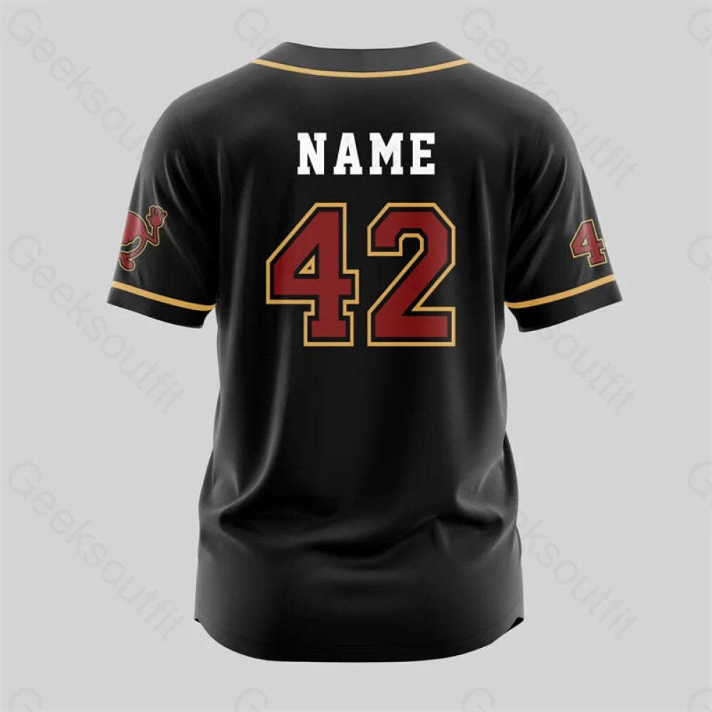 Personalized Don’t Panic Infinity Baseball Jersey