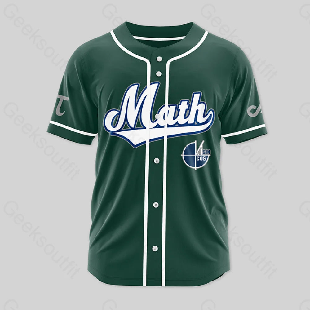 Personalized Math Side Baseball Jersey