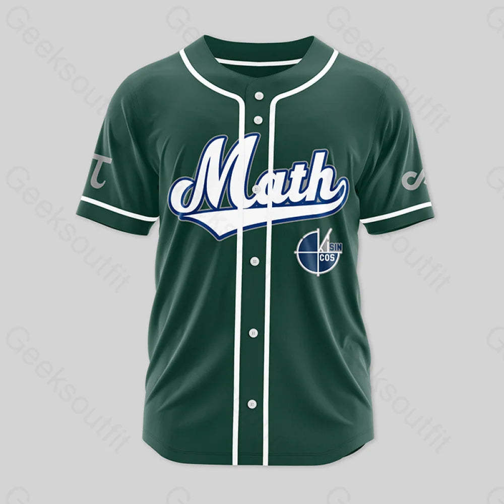 Personalized Math Side Baseball Jersey