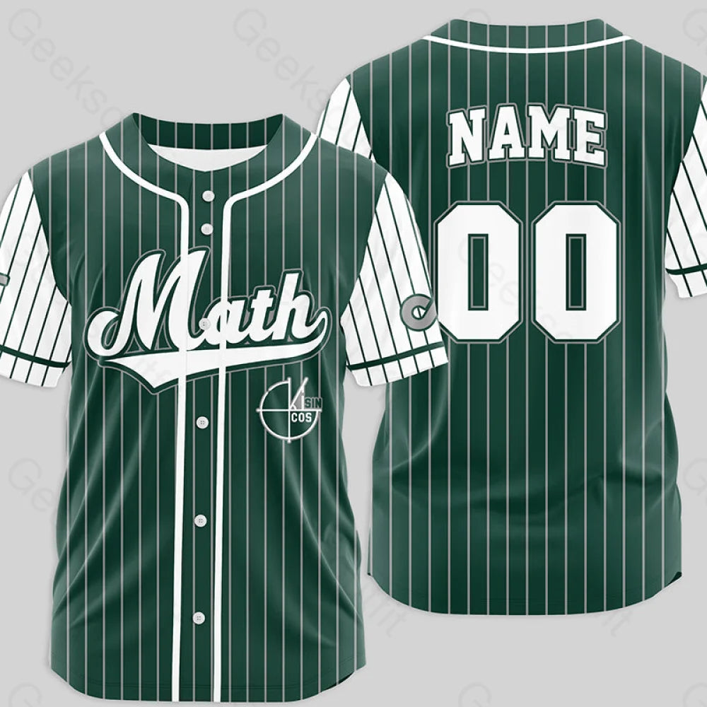 Personalized Math Side Baseball Jersey Xs / 03