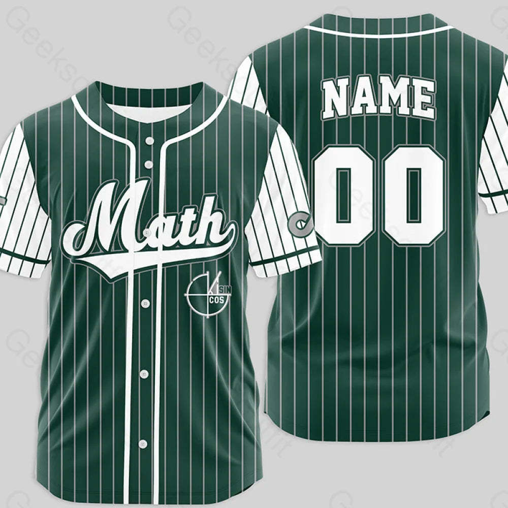 Personalized Math Side Baseball Jersey Xs / 03