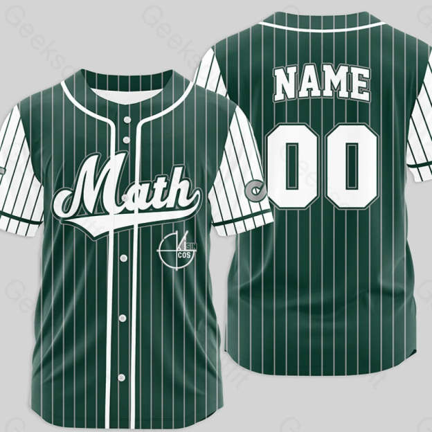 Personalized Math Side Baseball Jersey Xs / 03