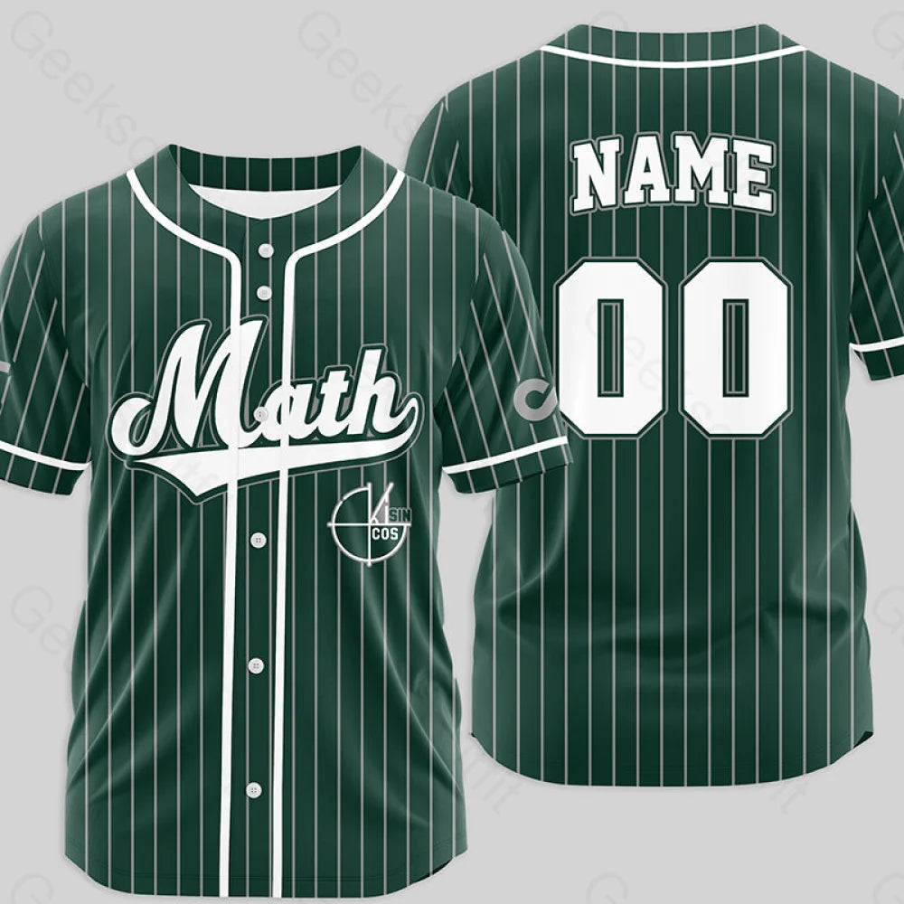 Personalized Math Side Baseball Jersey Xs / 04