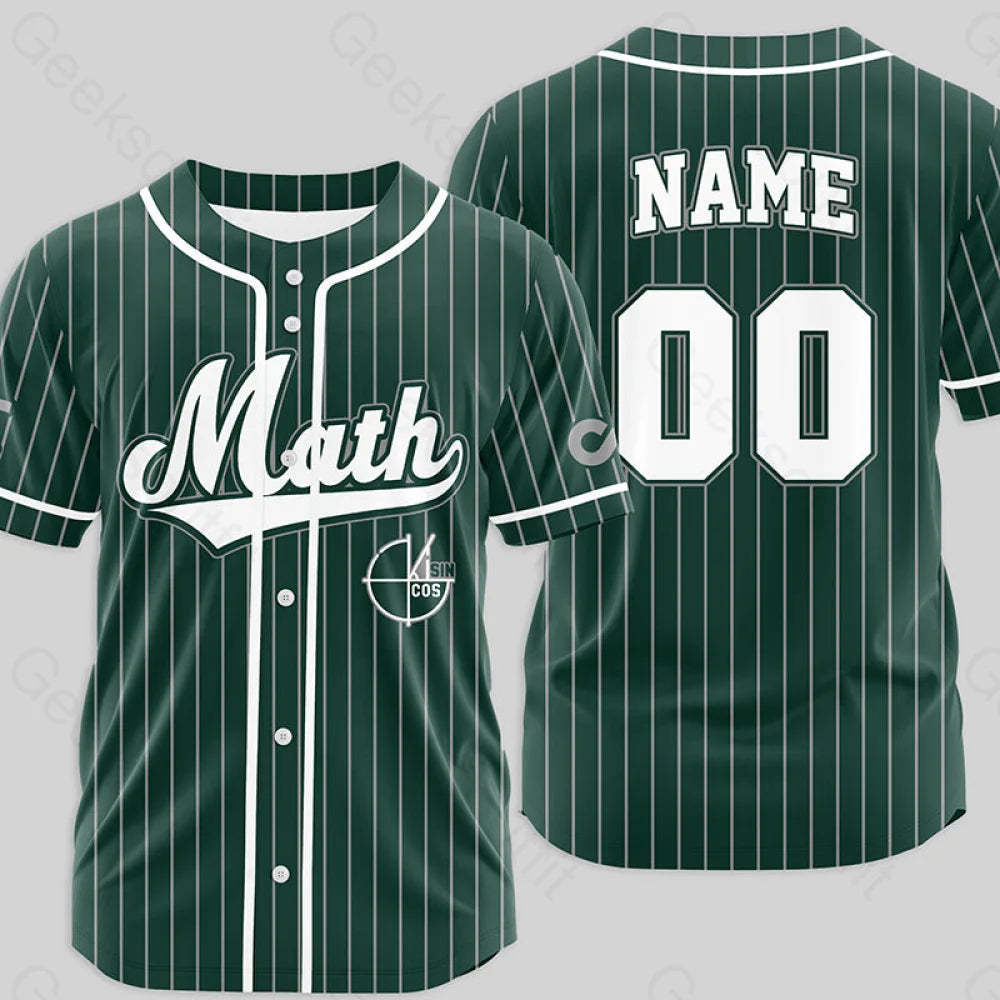 Personalized Math Side Baseball Jersey Xs / 04