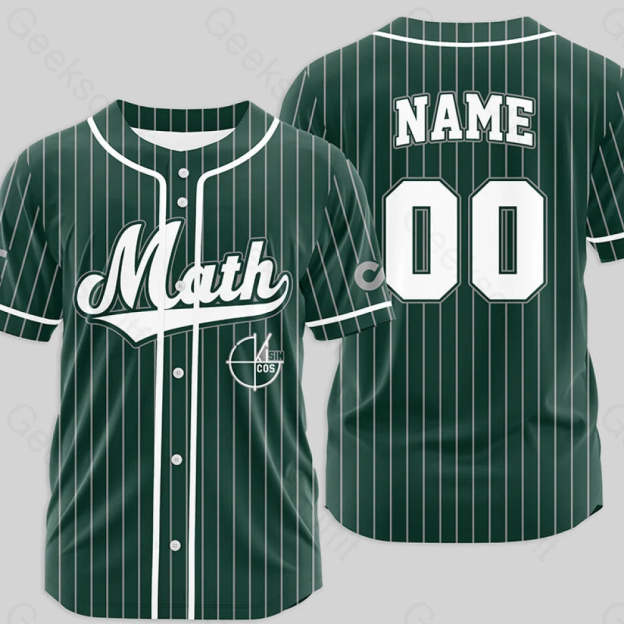 Personalized Math Side Baseball Jersey Xs / 04