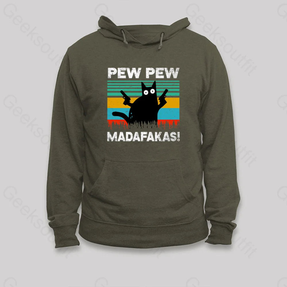 Pew Madafakas Hoodie Army Green / S