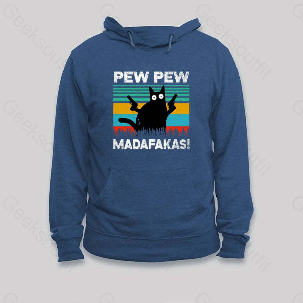 Pew Madafakas Hoodie Dark Blue / S