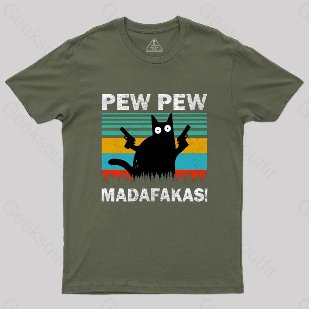 Pew Madafakas T-Shirt Army Green / S