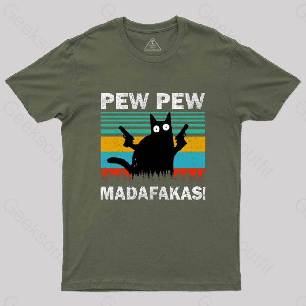 Pew Madafakas T-Shirt Army Green / S