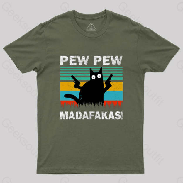 Pew Madafakas T-Shirt Army Green / S